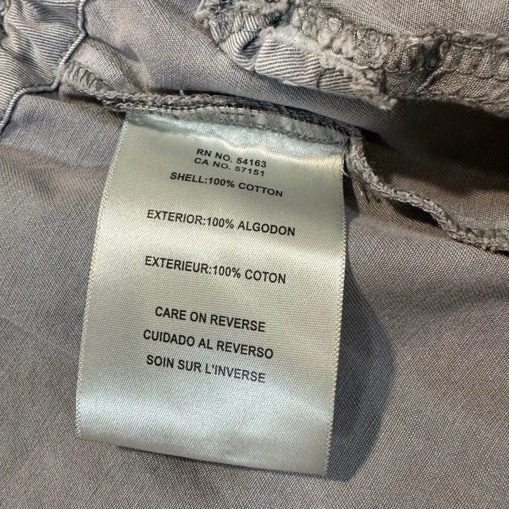 Levis Field Jacket Womens XS Gray Utility Military Cotton Twill Cargo Parka Coat